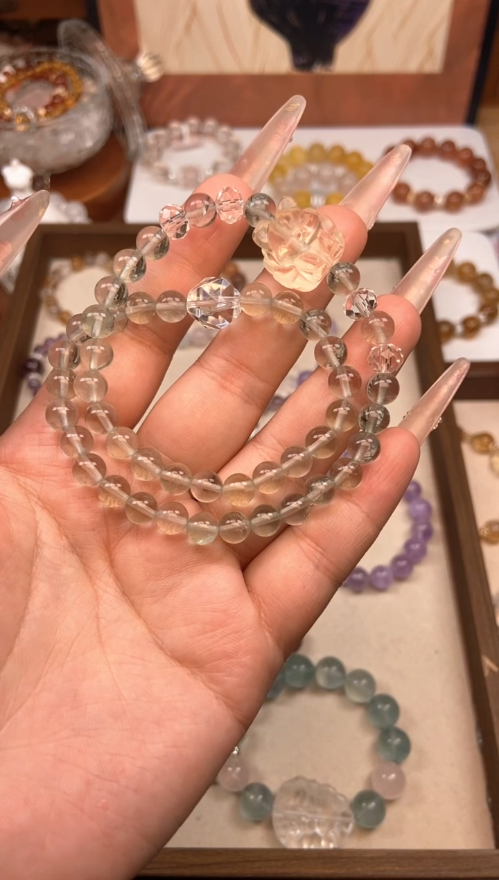 【闪购商品】水晶手链未镶嵌绿萤