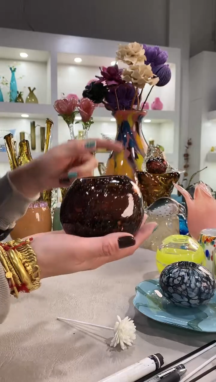 饺*?慕忆家手作琉璃花瓶