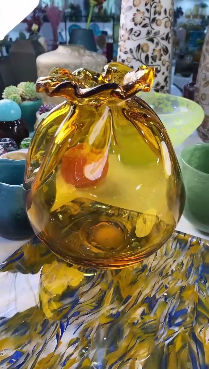慕忆家手作琉璃花瓶