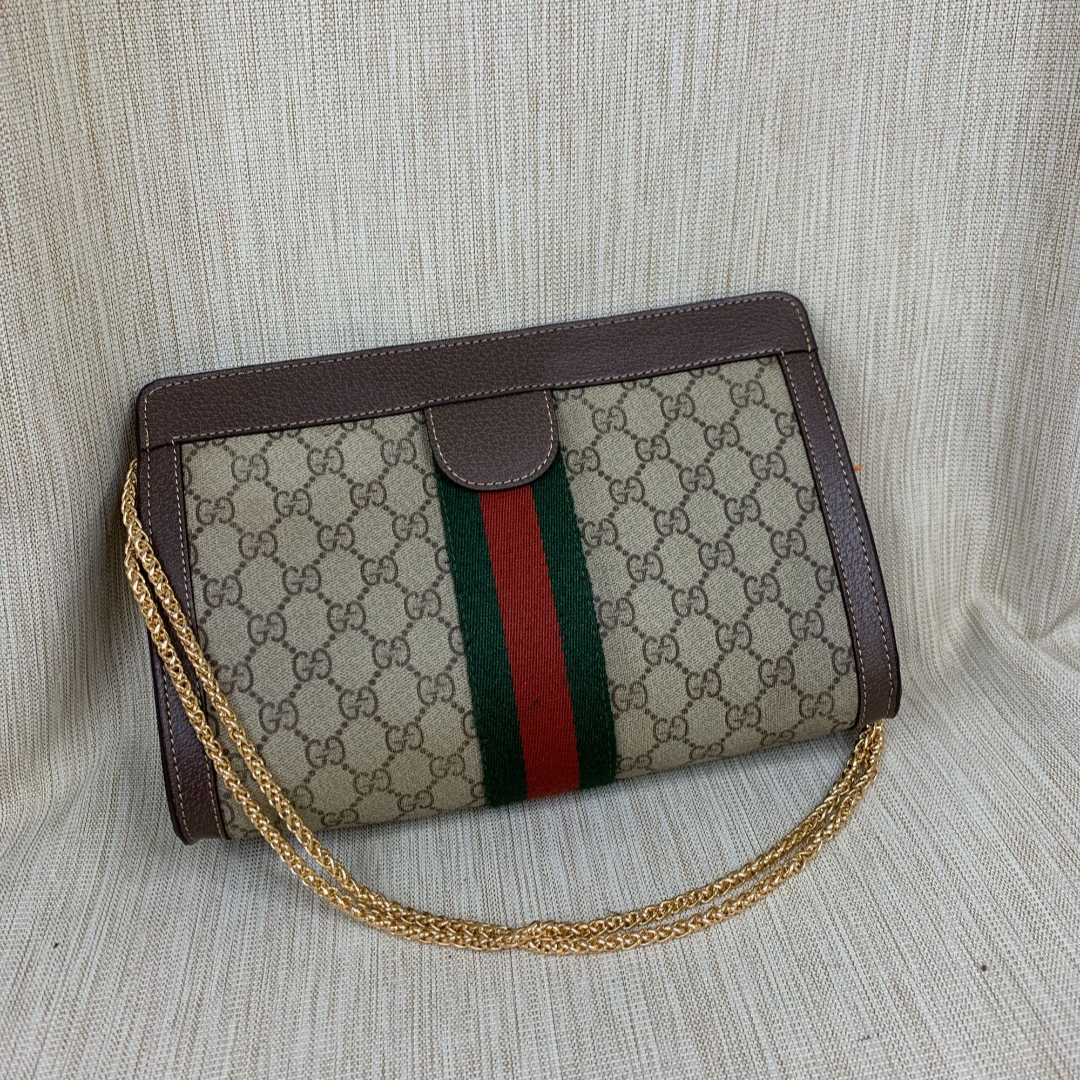 95新 GUCCI/古驰 老花夹子包/EE09419006/9006