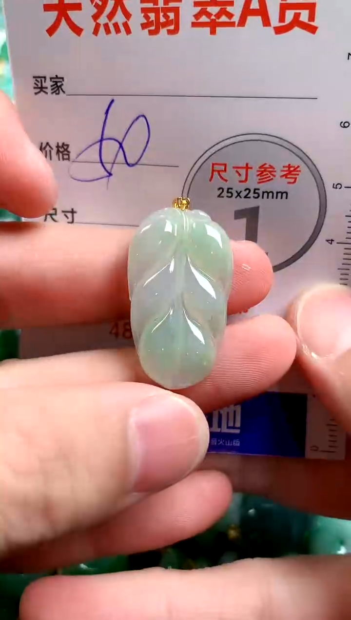 翡翠18K金镶嵌颈饰13004903