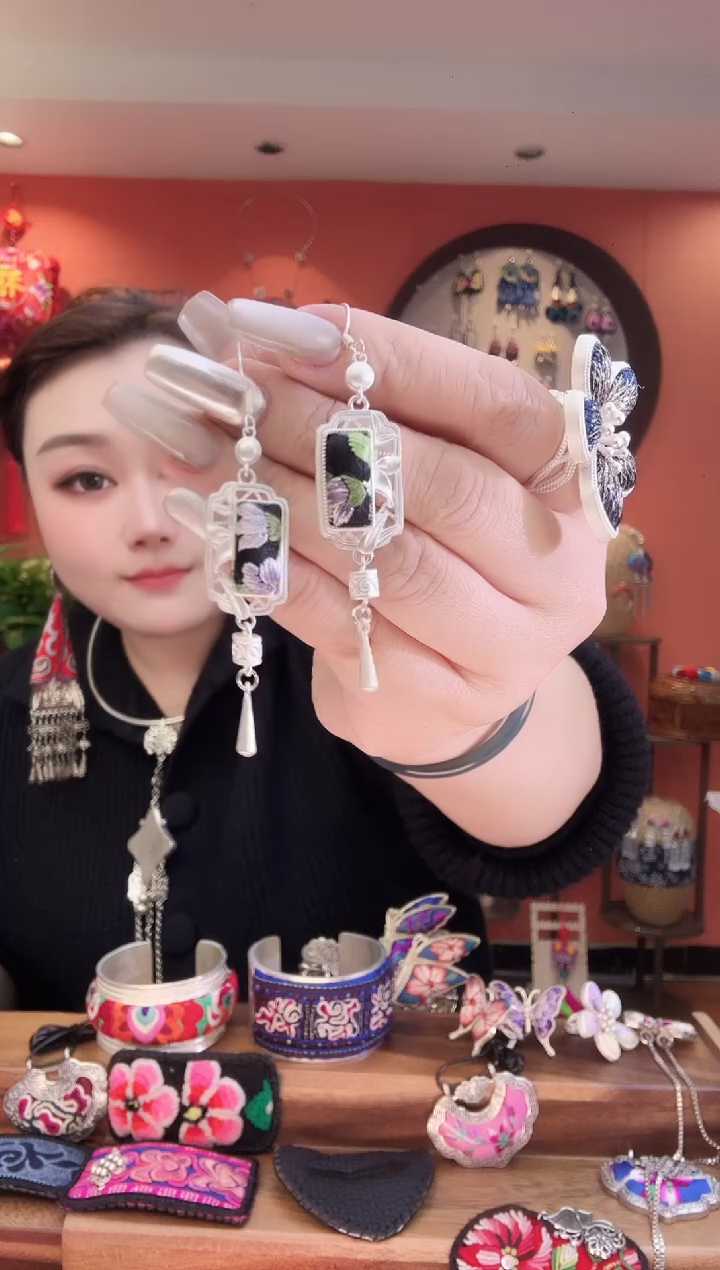 长红绣艺坊耳环106