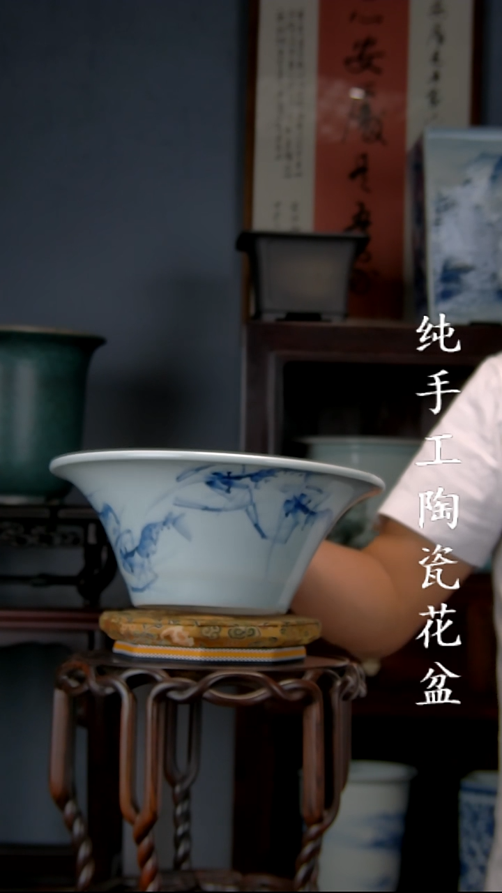 用****1景德镇手工陶瓷花盆