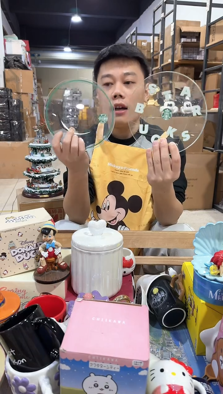 瓷片xbb玻璃碟子2件套