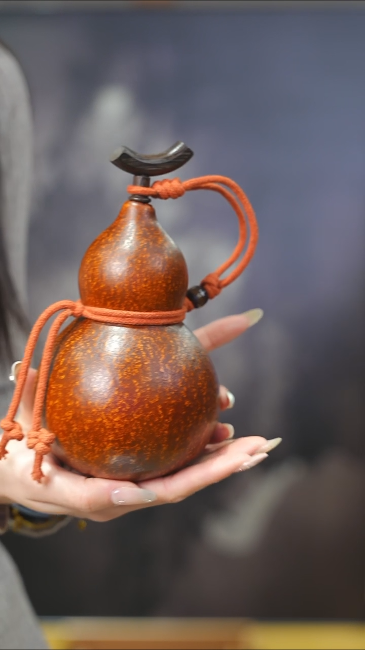 【闪购商品】XH201大漆酒葫芦不包手串及旋转底座