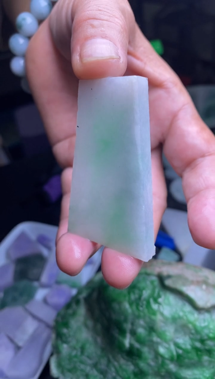 定制翡翠未镶嵌 包工无事牌