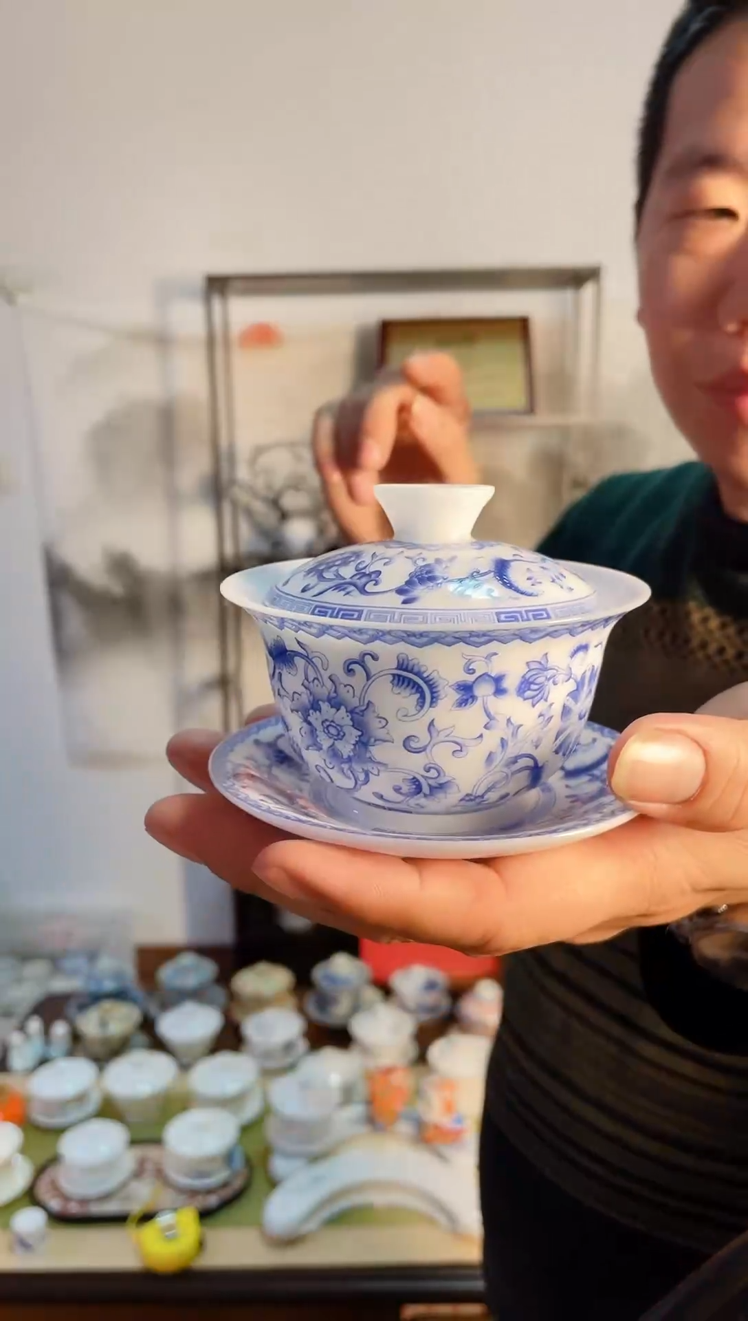 【闪购商品】【瓷心匠物】直播间福利专款冰缠枝莲盖碗