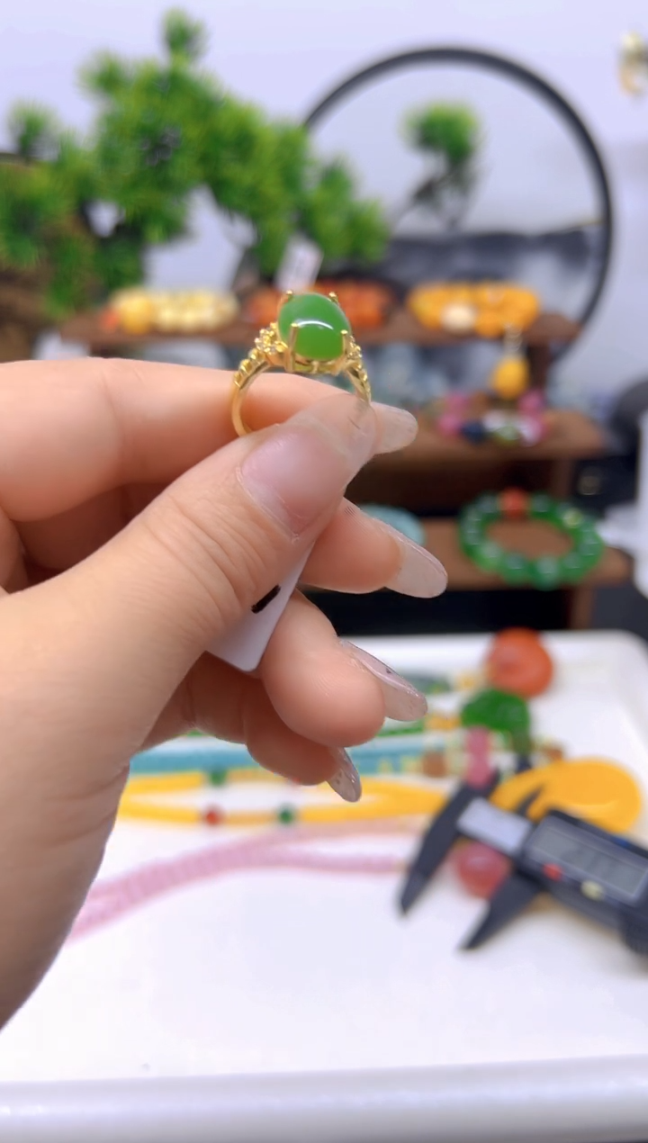 【闪购商品】和田玉戒指未镶嵌戒指J56