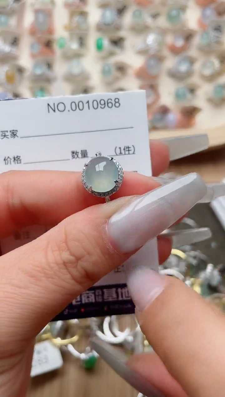 【闪购商品】翡翠戒指银S925镶嵌·