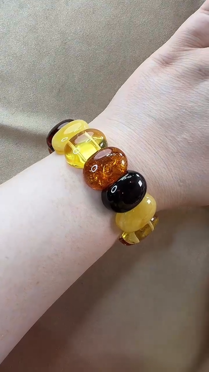 未镶嵌琥珀手链手串