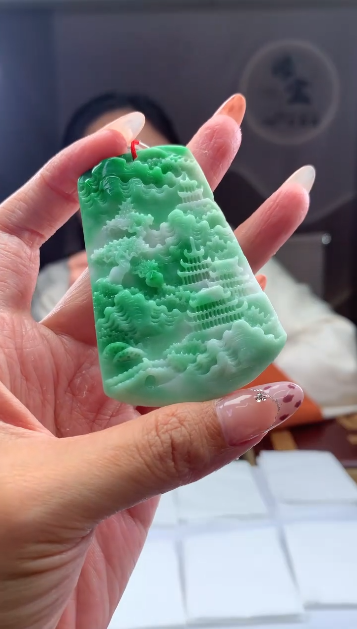 【闪购商品】定制翡翠未镶嵌挂件发货（拍一发一）