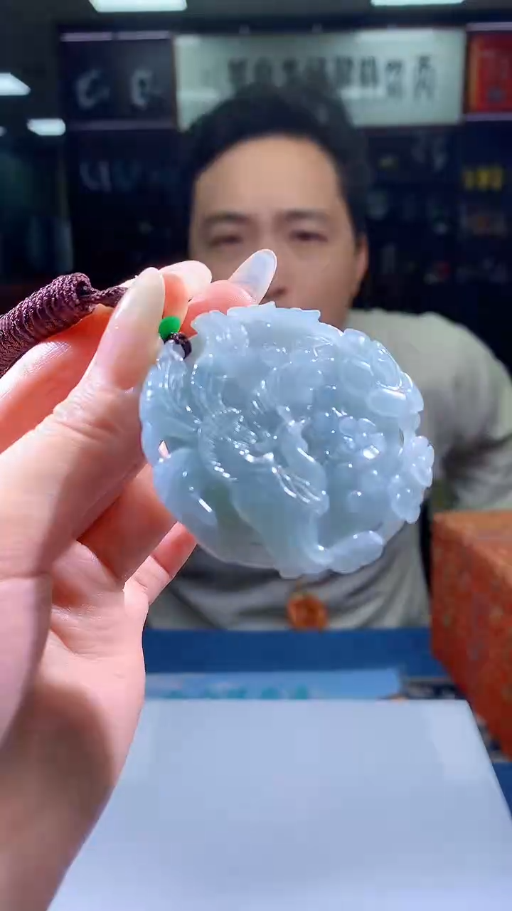 【闪购商品】定制翡翠未镶嵌8056jj-毛货挂件60