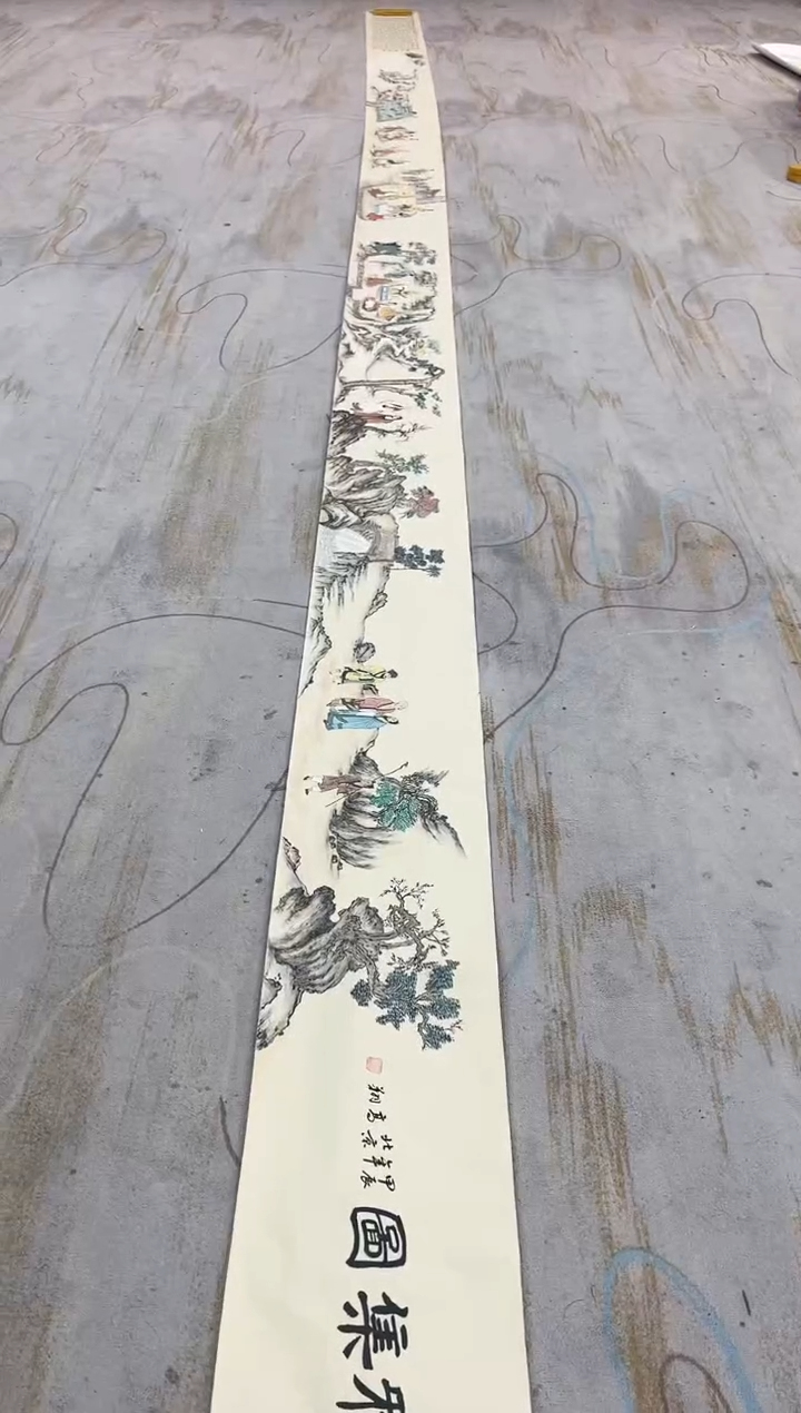【闪购商品】国画2.3-艺术-冯高翔-仙贤雅集图长卷53