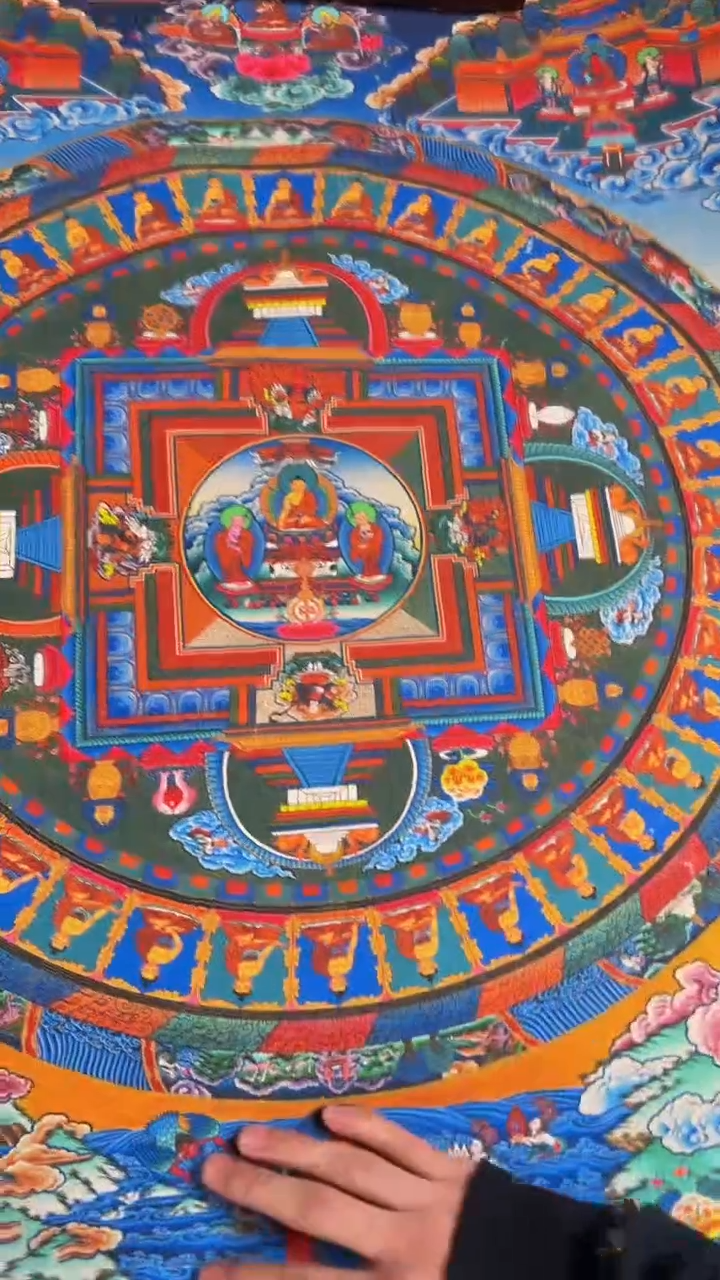 吊坠精品手绘唐卡链接--A150