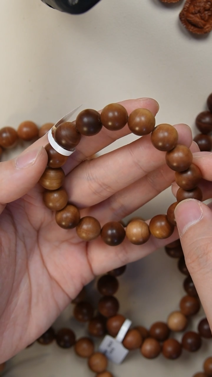 【闪购商品】檀香木手串/手链老山檀供奉1.2横纹虎皮黑肉