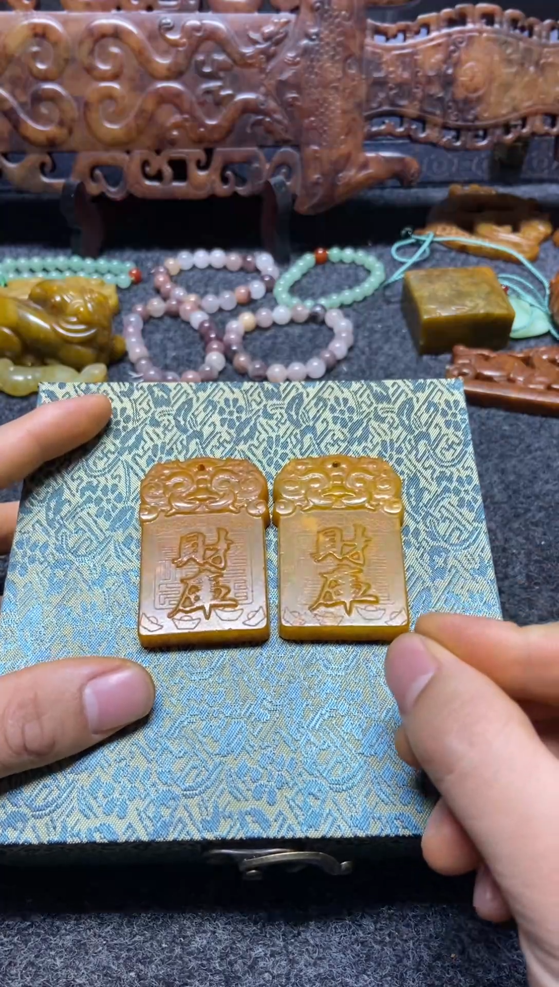 未镶嵌蛇纹石玉吊坠(不含链)玉溯阁直播间专用链接