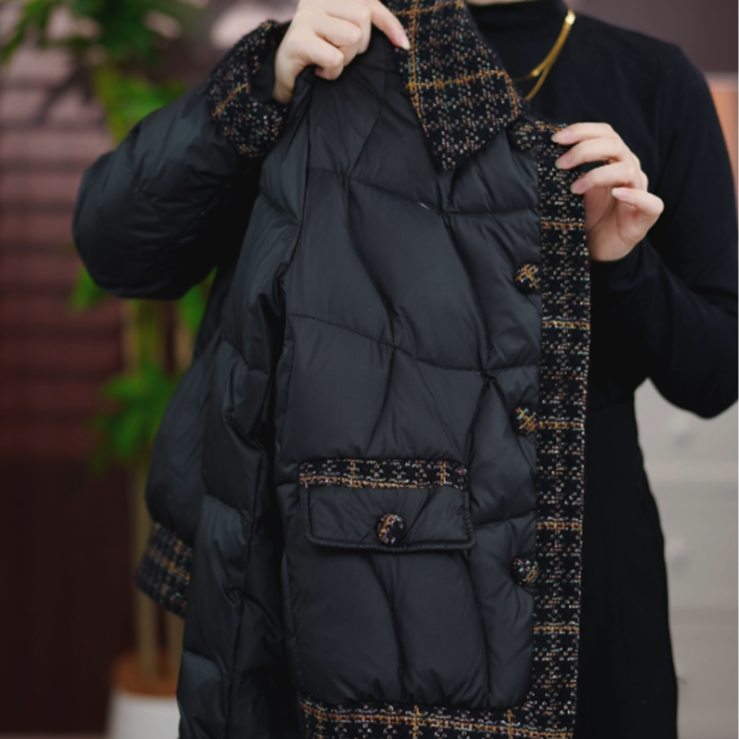 【进口品质】西湖雪2025新款时尚气质加厚保暖90羽绒服外套d600娇娇