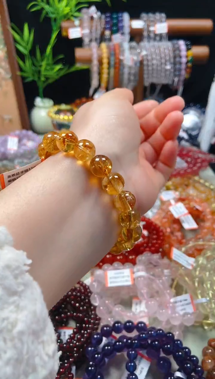 【闪购商品】水晶手链未镶嵌黄塔晶11m