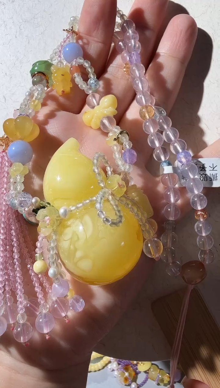【闪购商品】蜜蜡项链未镶嵌蜜蜡葫芦项链
