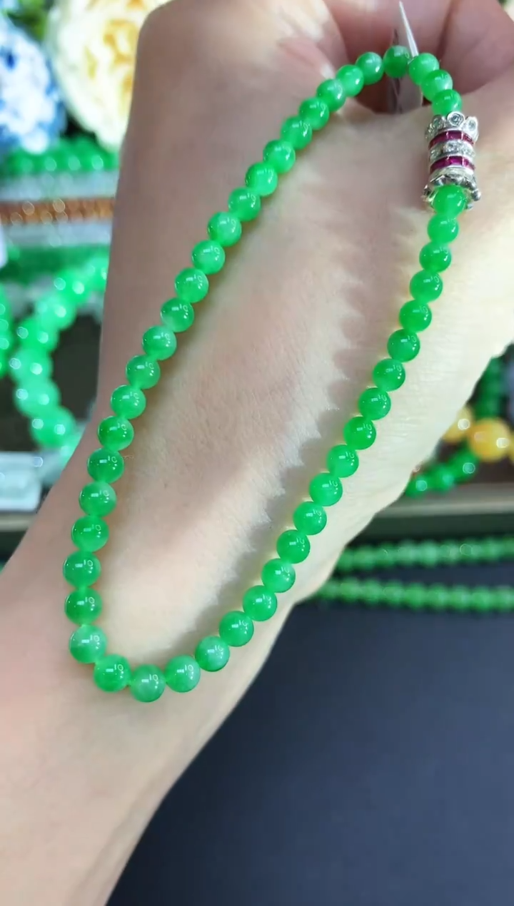 未镶嵌手串翡翠135|9800