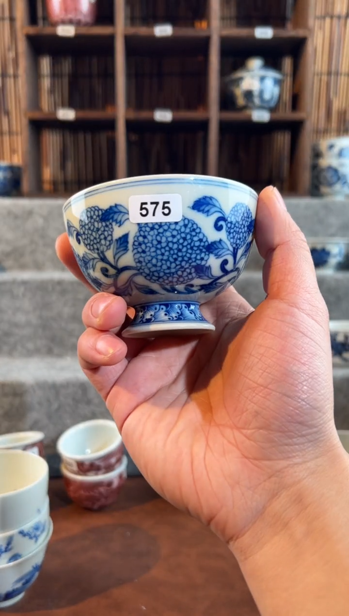【闪购商品】575天禄言瓷手绘茶器天花板