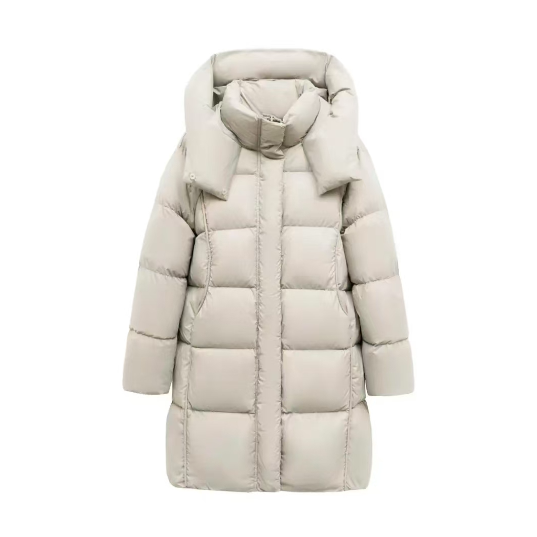 【90白鹅绒】人手一件/云朵泡芙加厚连帽中长款保暖羽绒服极寒系列