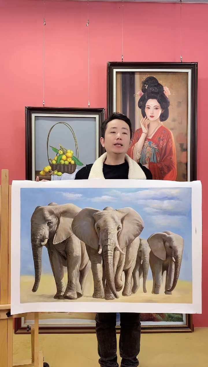 【闪购商品】油画尺寸60*90画芯（不含框）