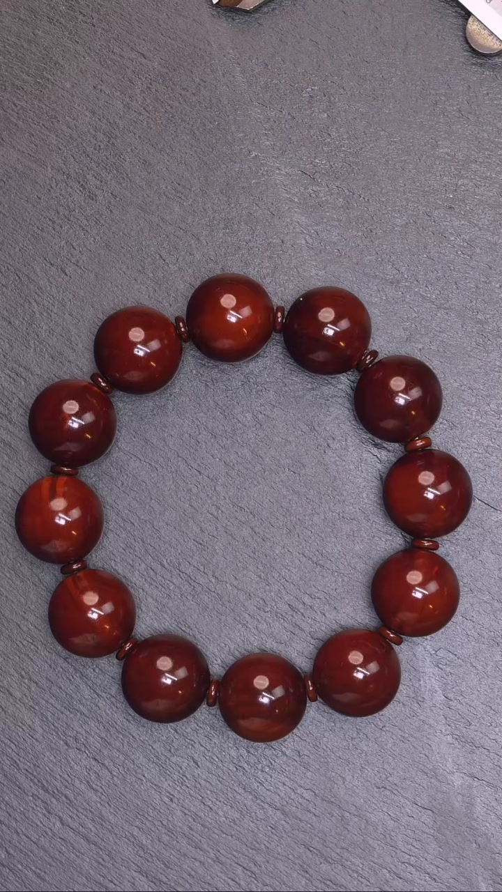 【闪购商品】橄榄核吊坠19正圆光珠