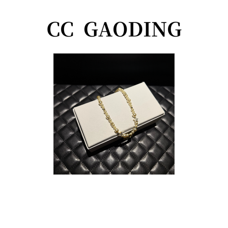 铜合金项链 热卖轻奢高级百搭气质CC珠珠项链