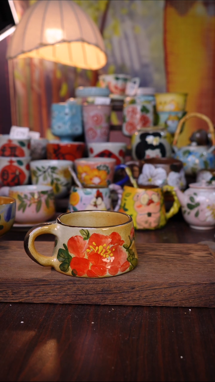 杯子泥垚手作 景德镇手工手绘陶瓷器物