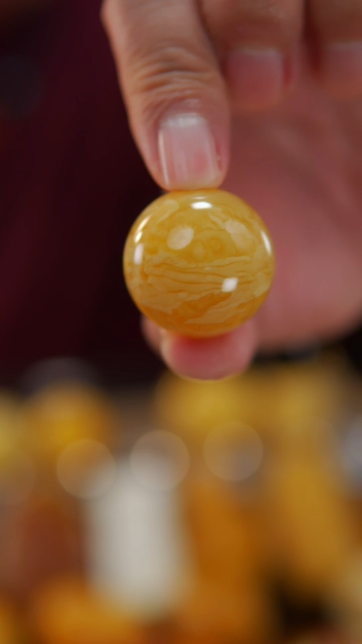 【闪购商品】蜜蜡颈饰未镶嵌俄料圆珠12.64