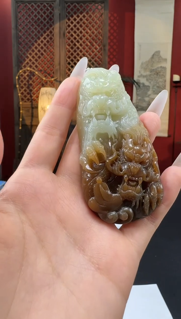 和田玉未镶嵌吊坠(不含链)承玉天工和田玉吊坠122