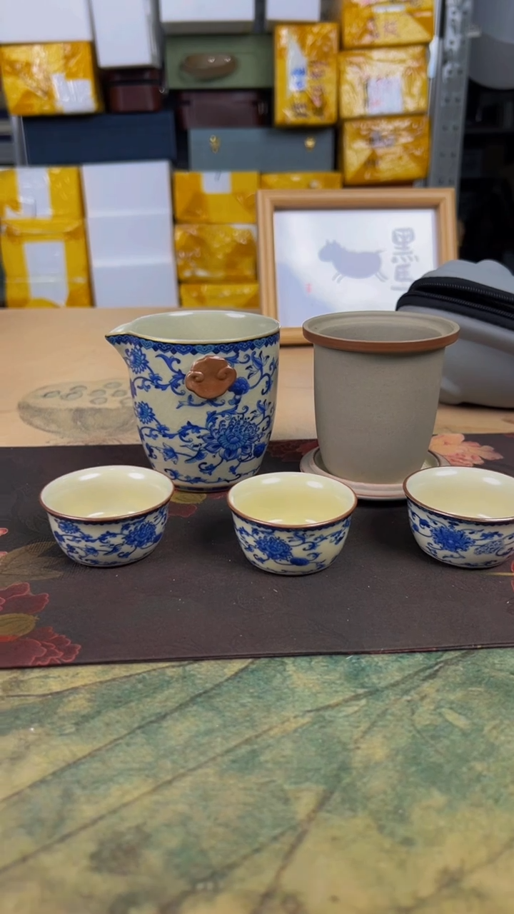【闪购商品】陶瓷陶瓷旅行茶器套装