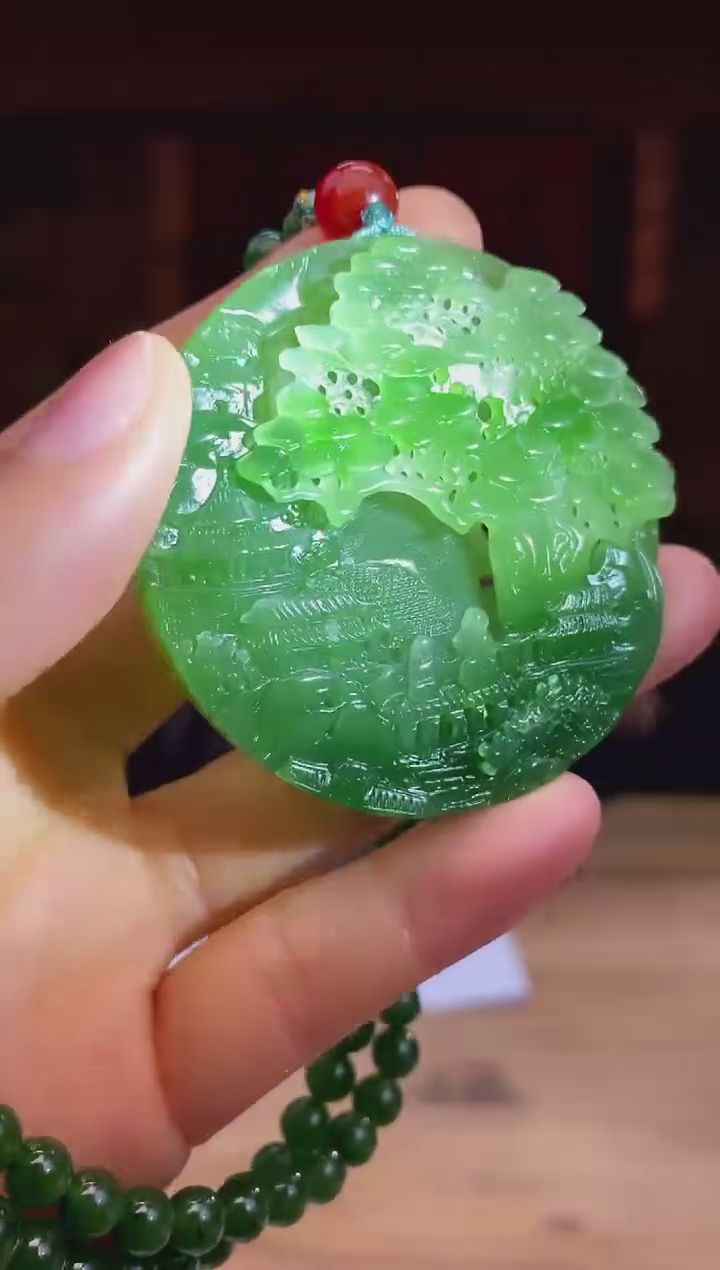 和田玉未镶嵌颈饰d249