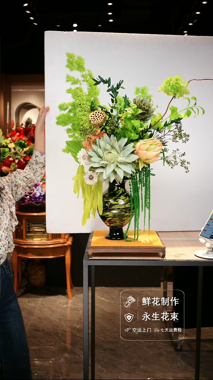 手工艺品琉璃手工花器花束空运包邮送货上门-以图片为准