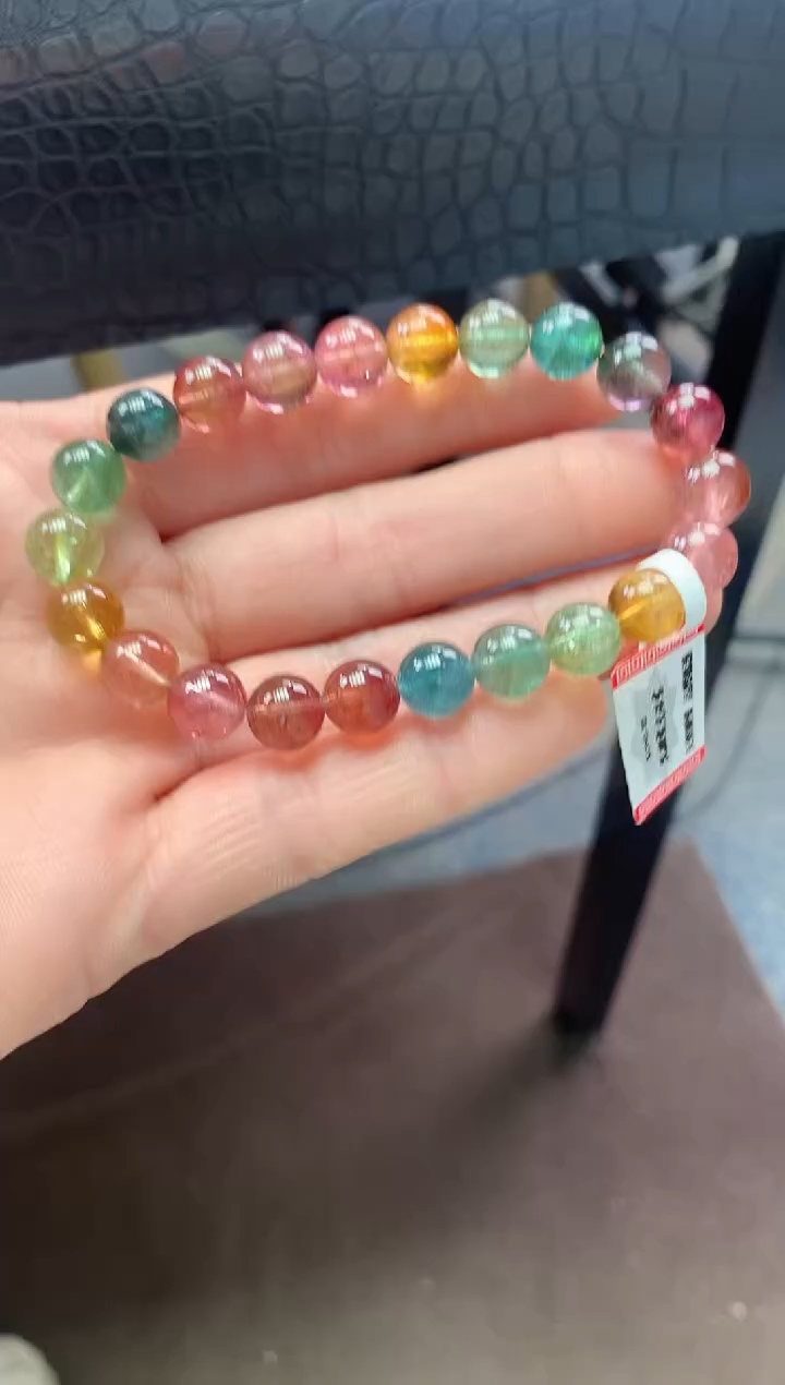 【闪购商品】碧玺手串未镶嵌多样性发一条