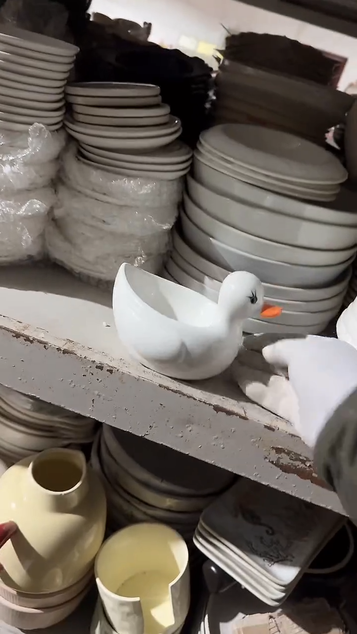 陶瓷鸭子碗微瑕 凑满20元包邮