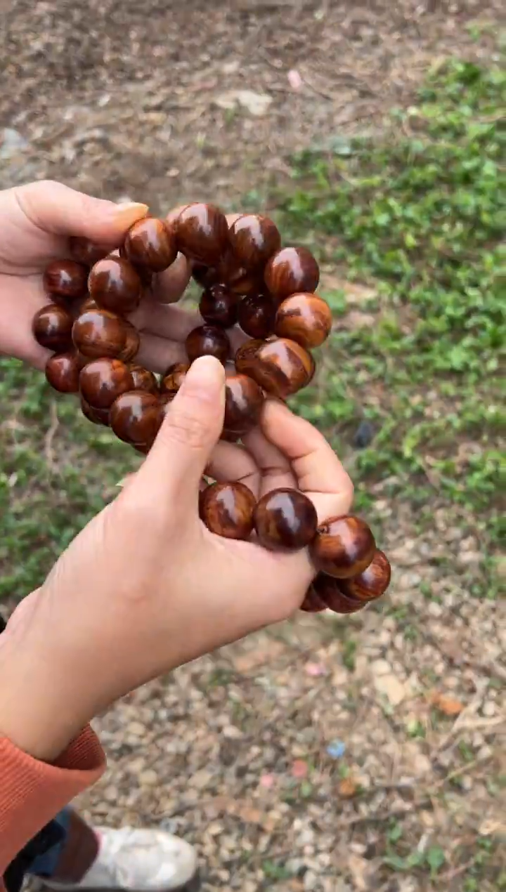 黄花梨/降香黄檀A001紫油梨2.0圆珠手串66多样性发一