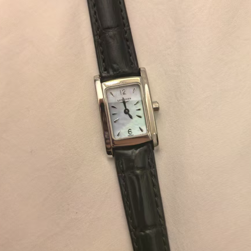 95新 Longines/浪琴 带绰维纳/17mm白盘/水滴刻/九月/vv/001