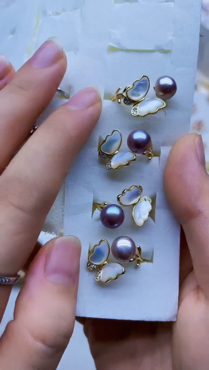 未镶嵌戒指淡水珍珠戒指多样性发其一