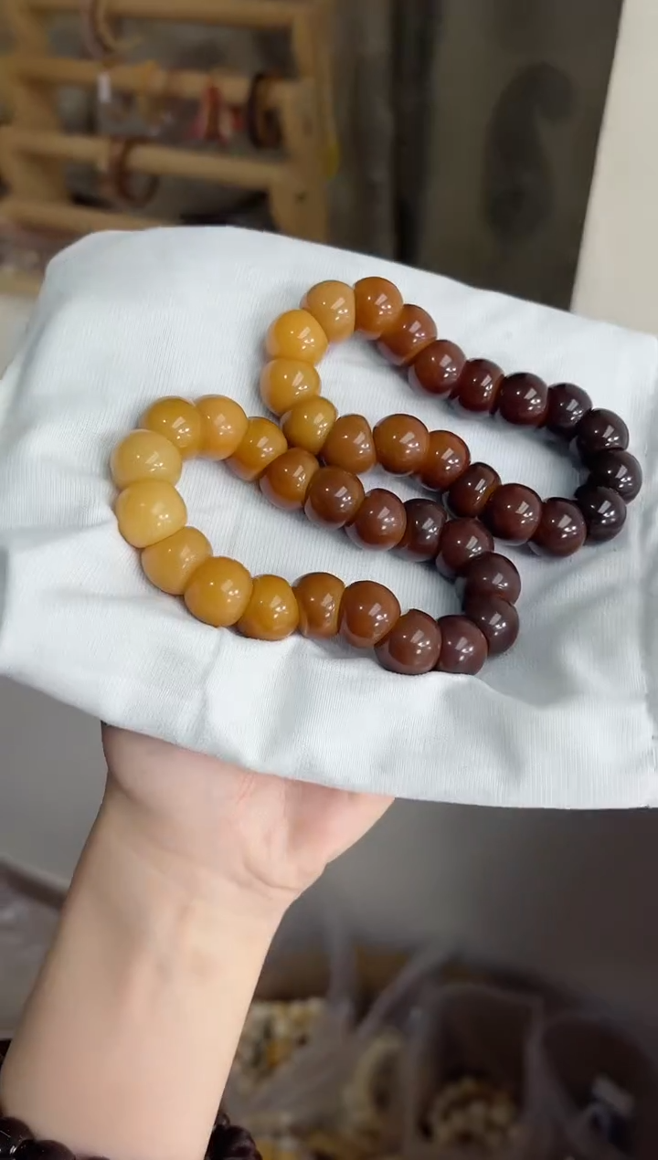 手串菩提根/象牙果沐d57糖炒栗子玉化蒜瓣大肠15mm手串