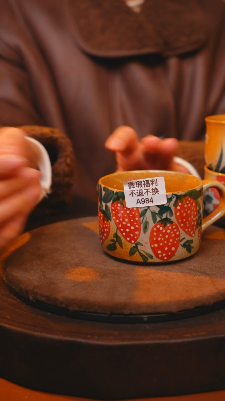 【闪购商品】瓷片景德镇手绘瓷器高温釉下彩----微瑕