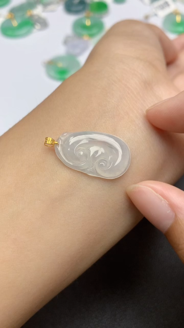 翡翠未镶嵌颈饰天然缅甸a货翡翠百元以上9元证书费自理1