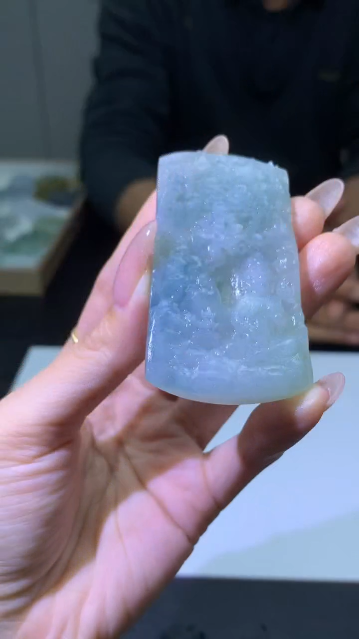 【闪购商品】定制翡翠未镶嵌002ee-毛货山水观音57