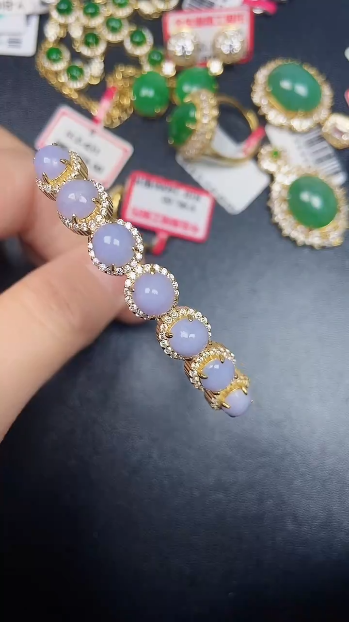 银S925镶嵌戒指翡翠2280