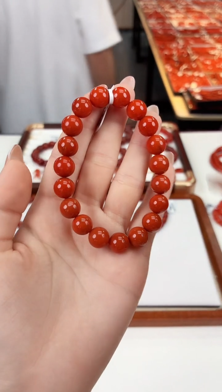 南红玛瑙未镶嵌瓦西手串10+一个/条