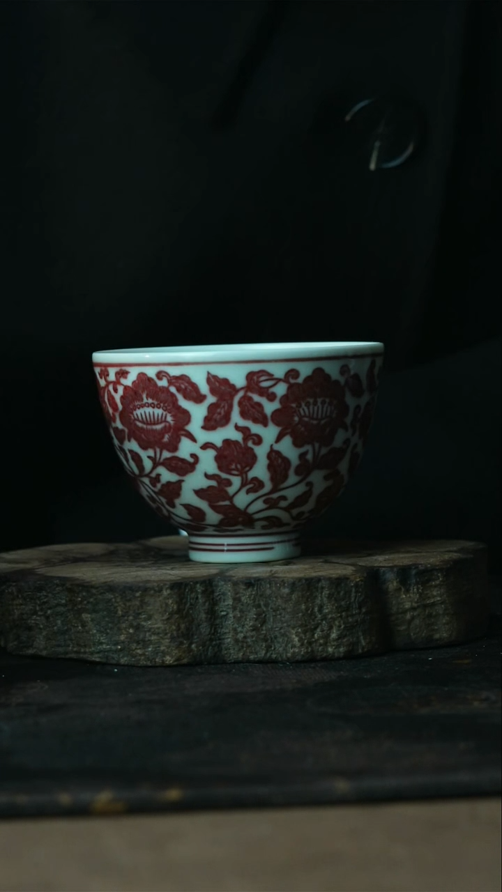 【闪购商品】杯景德镇陶瓷正绎堂全釉里红