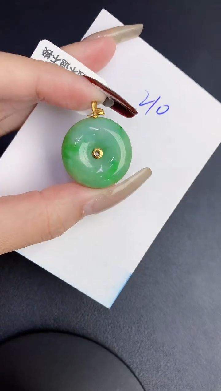 【闪购商品】翡翠颈饰18K金镶嵌00000000000