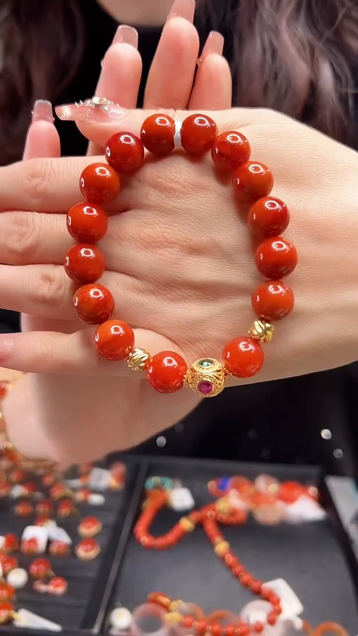 【闪购商品】南红玛瑙手串未镶嵌11mm+