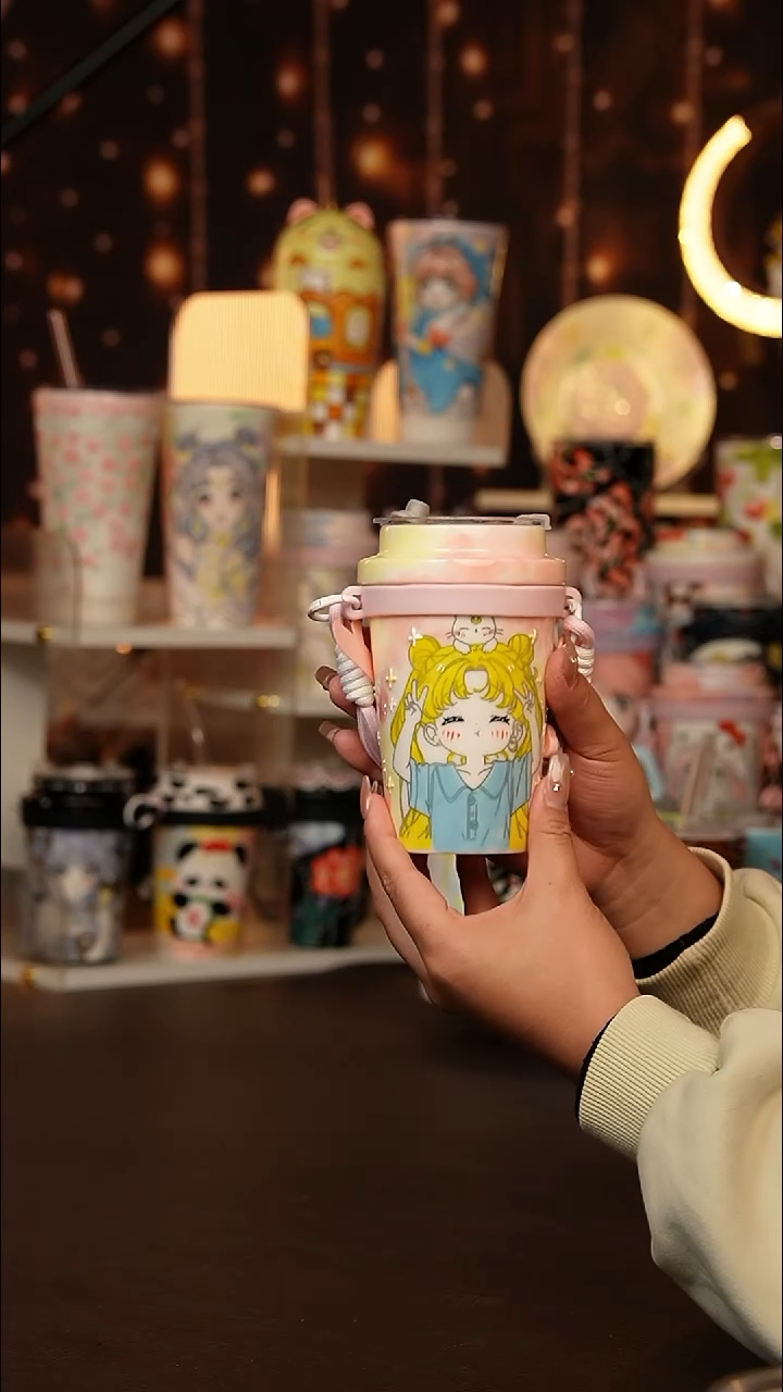 (玉泥）景德镇手工手绘文创陶瓷杯